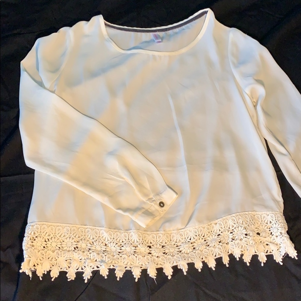 Long Sleeve Cream Top